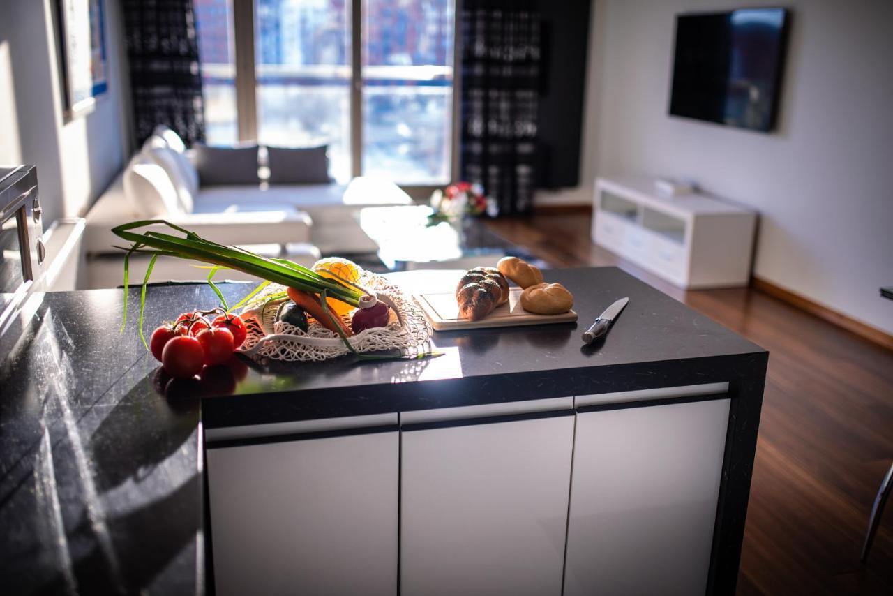 グダニスクApartament Amber Centrum Z Basenemアパートメント エクステリア 写真
