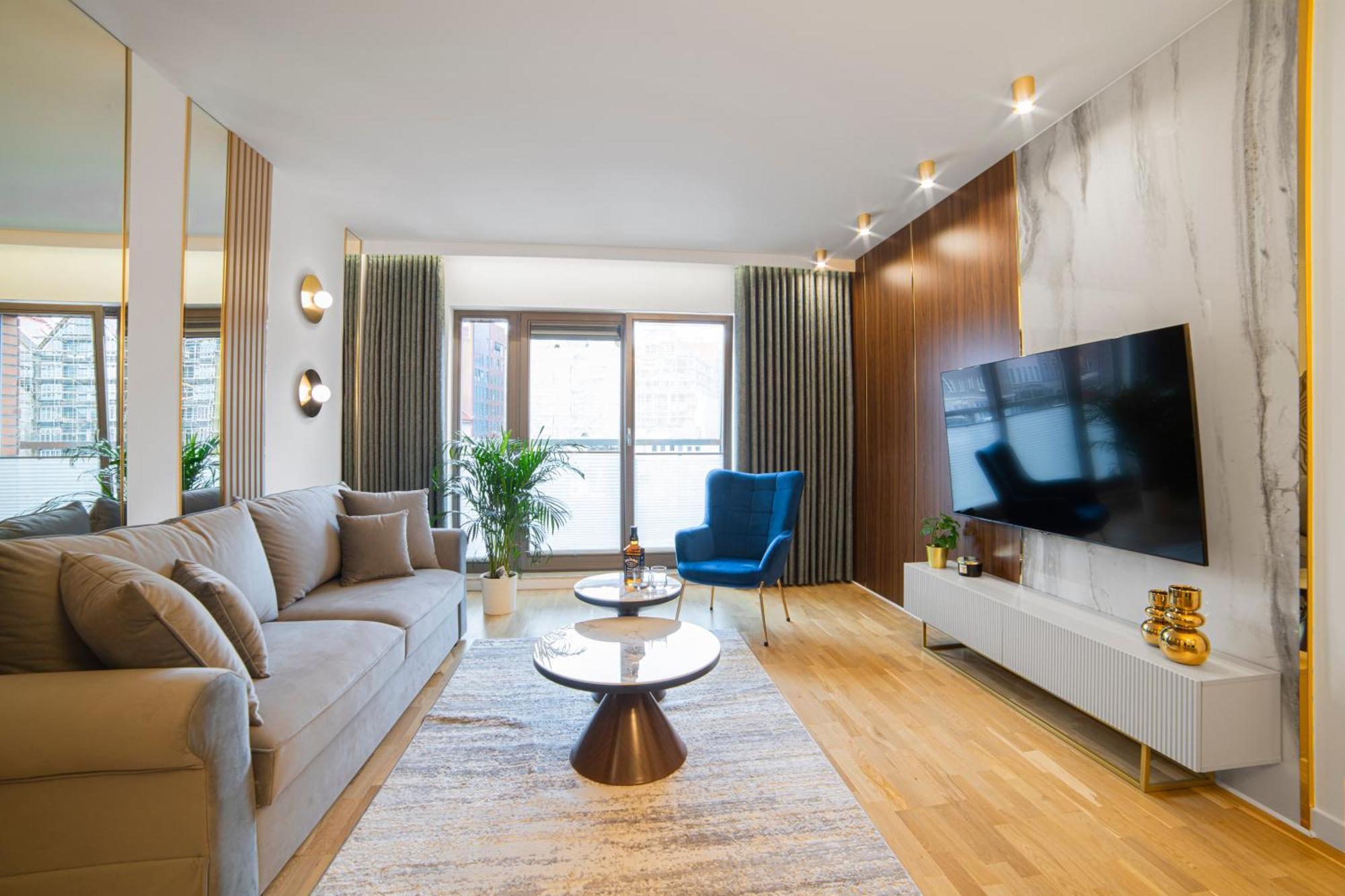 グダニスクApartament Amber Centrum Z Basenemアパートメント エクステリア 写真
